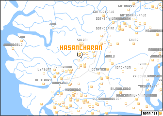 map of Hasan Chāran