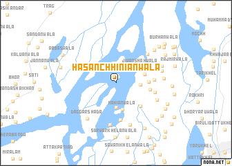 map of Hasan Chhiniānwāla