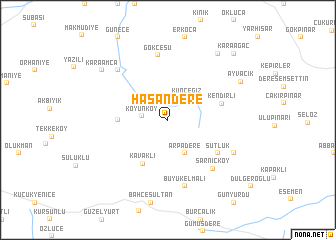 map of Hasandere