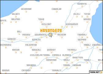 map of Hasandere