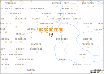 map of Hasanefendi