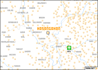 map of Hasan Gahān