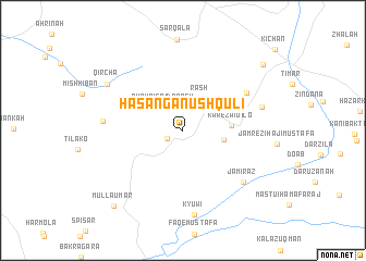 map of Ḩasan Ganūsh Qulī