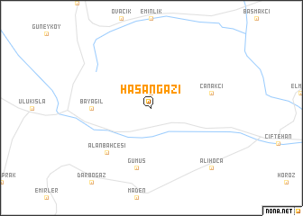map of Hasangazi