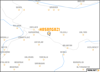 map of Hasangazi