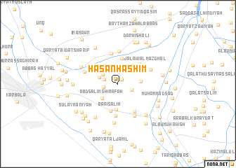 map of Ḩasan Hāshim