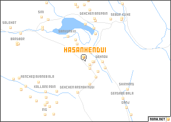 map of Ḩasan Hendūʼī