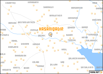 map of Ḩasan-i Qādir