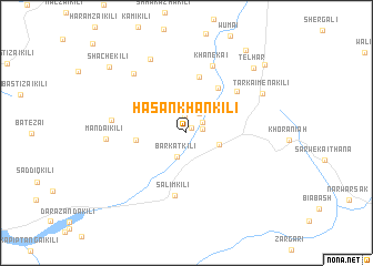 map of Hasan Khān Kili