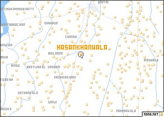 map of Hasan Khānwāla