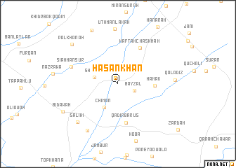 map of Ḩasan Khān