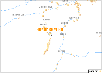 map of Hasan Khel Kili