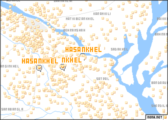 map of Hasan Khel