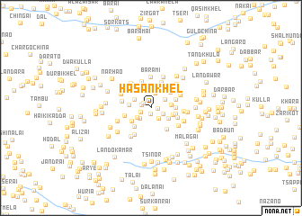 map of Hasan Khel