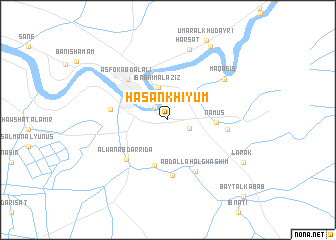 map of Ḩasan Khiyūm