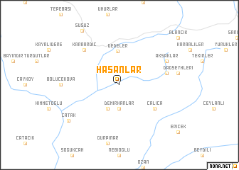 map of Hasanlar