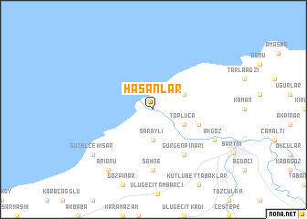 map of Hasanlar