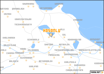 map of Ḩasanlū