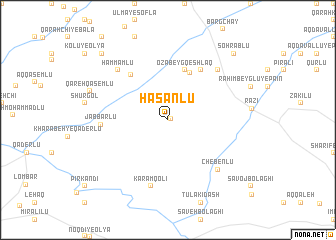 map of Ḩasanlū