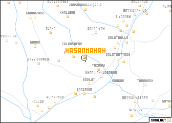 map of Ḩasan Maḩah