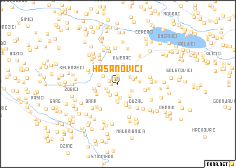 map of Hasanovići