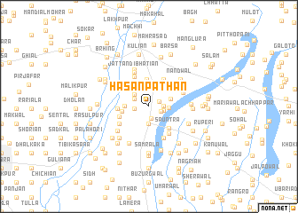 map of Hasan Pathān