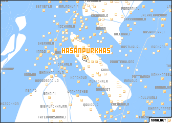 map of Hasanpur Khās