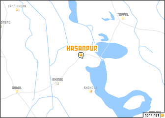 map of Hasanpur