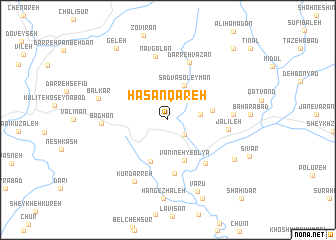 map of Ḩasan Qareh
