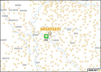 map of Hasan Seri