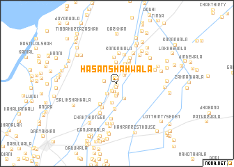 map of Hasan Shāhwāla