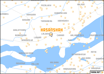 map of Hasan Shāh