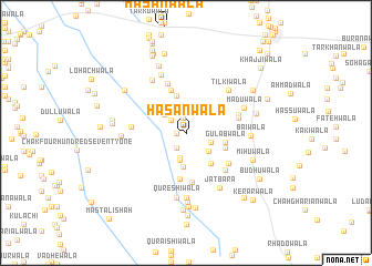 map of Hasanwāla