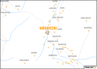 map of Hasanzai