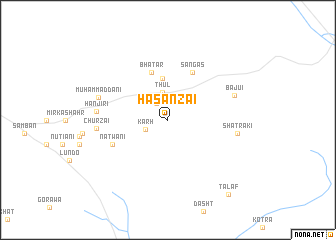 map of Hasanzai