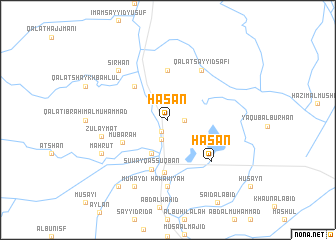 map of Ḩasan