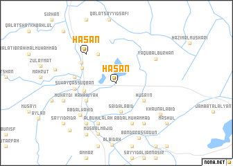 map of Ḩasan