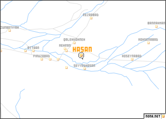 map of Ḩasan