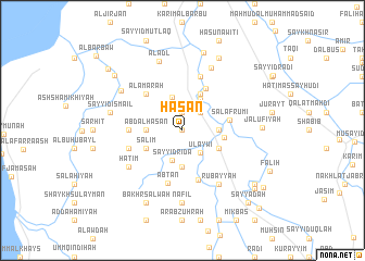 map of Ḩasan