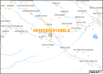 map of Ḩasāsaneh-ye Bālā