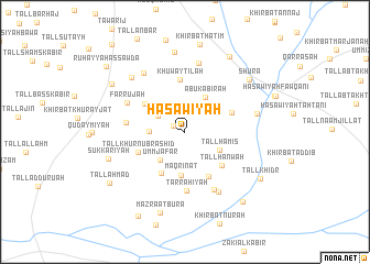 map of Ḩaşāwīyah