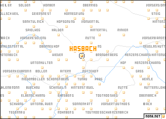 map of Hasbach