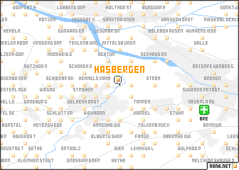 map of Hasbergen