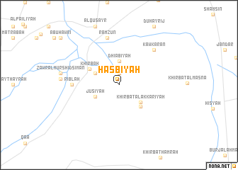 map of Ḩasbīyah