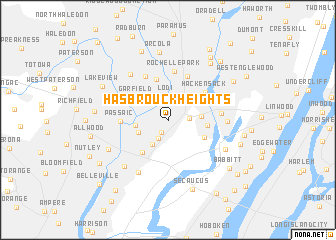 map of Hasbrouck Heights