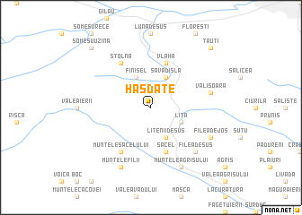map of Hăşdate