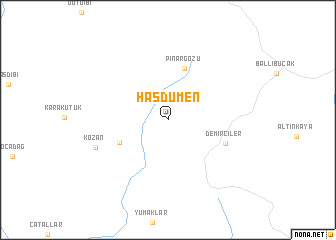 map of Hasdümen