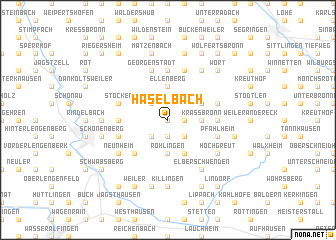 map of Haselbach