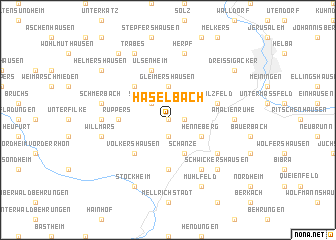 map of Haselbach