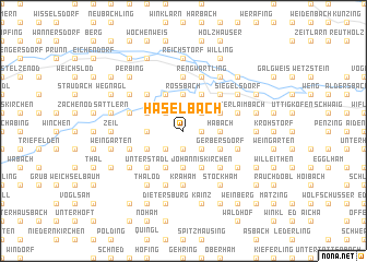 map of Haselbach